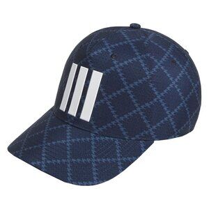 Adidas Tour 3-Stripes Houndstooth Print Adjustable Golf Hat